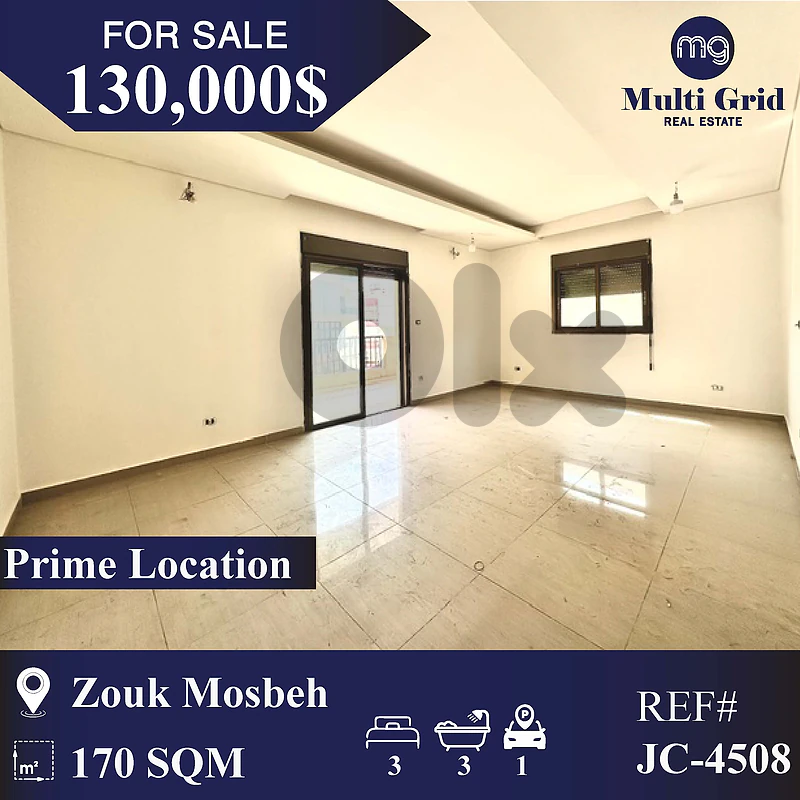 JC4508  Apartment for Sale in Zouk Mosbeh شقة للبيع في زوق مصبح