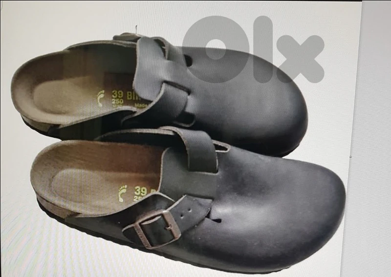 boston birkenstock 100% authentic dark brown size 39