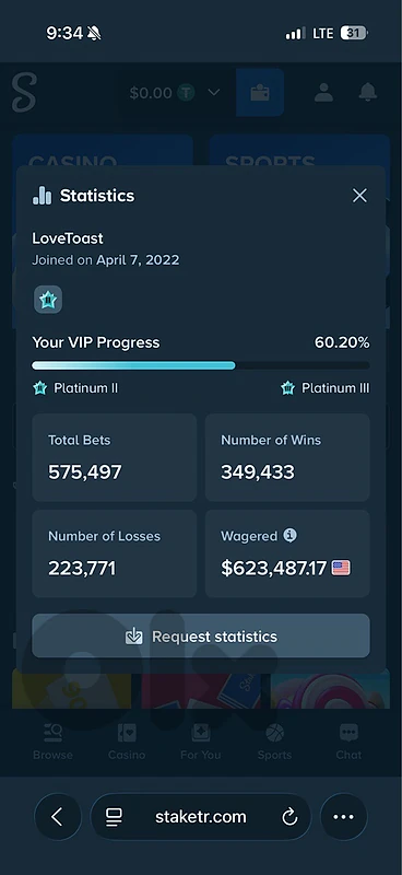 stake Plat 2 account