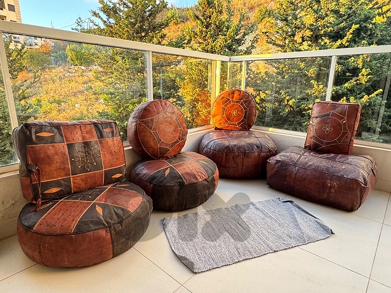 Poufs / Moroccan Floor Cushion Set