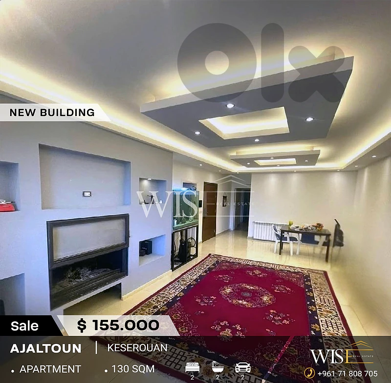 🏡 Beautiful 130 SQM Apartment for SALE in Ajaltoun!