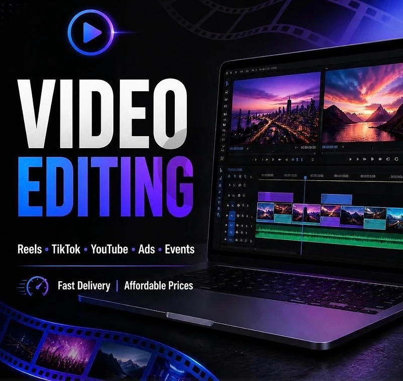 Video Editing Services – Reels, TikTok, YouTube & Ads Video Editing Services – Reels, TikTok, YouTube & Ads