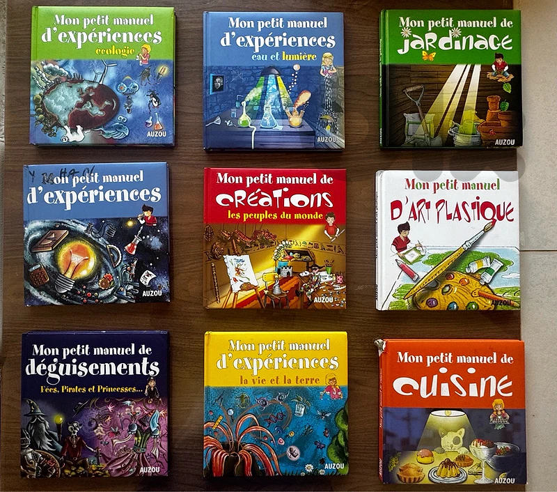 AUZOU books - Mon petit manuel - 9 volumes for 90$