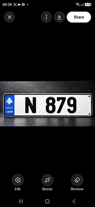 3 digits special car plate number