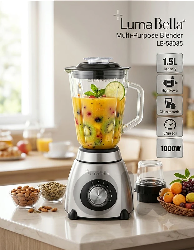 mixer juicer LUMABELLA 1000WATT glass