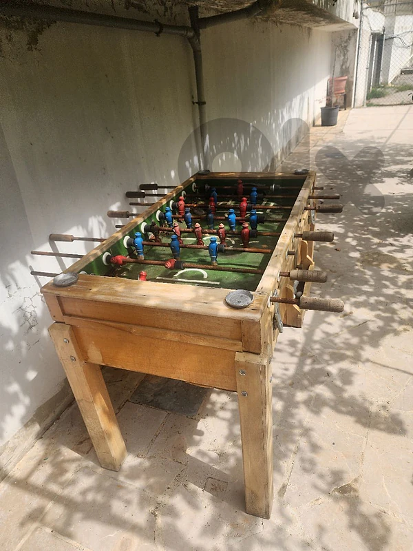 Zayn Babyfoot Table – Solid Wood Frame | Needs Field Restoration