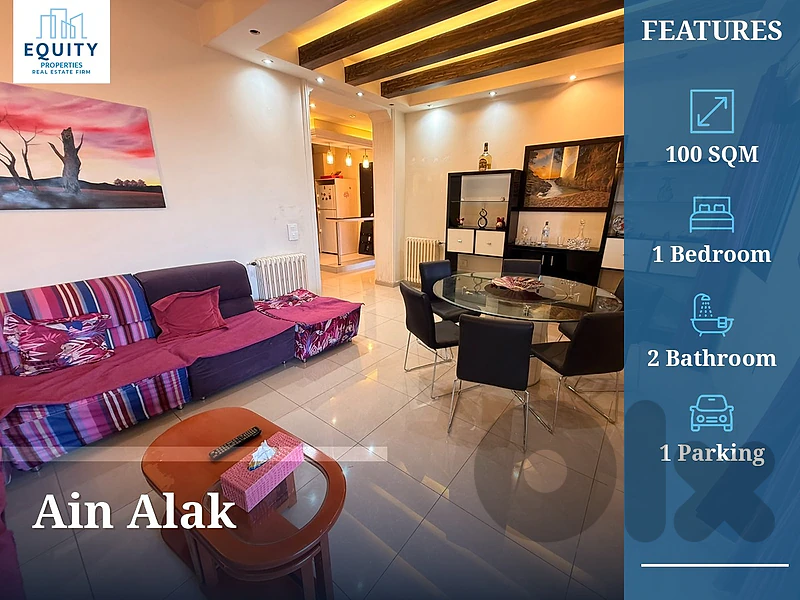Furnished 100 SQM Apartment For Rent In Ain Alak #JH3002