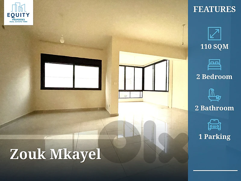 110 SQM Apartment For Rent In Zouk Mkayel #RK29826
