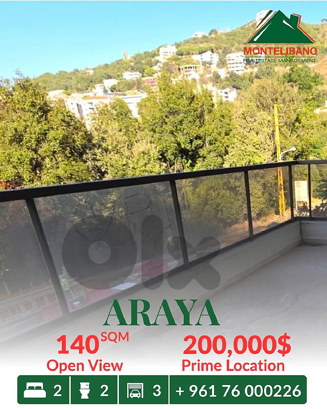 Brand New 140 sqm Apartment For Sale in Araya عاريا with Open View