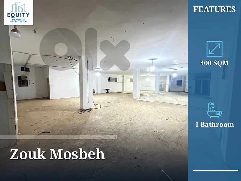 400 SQM Warehouse For Rent In Zouk Mosbeh #RK29425