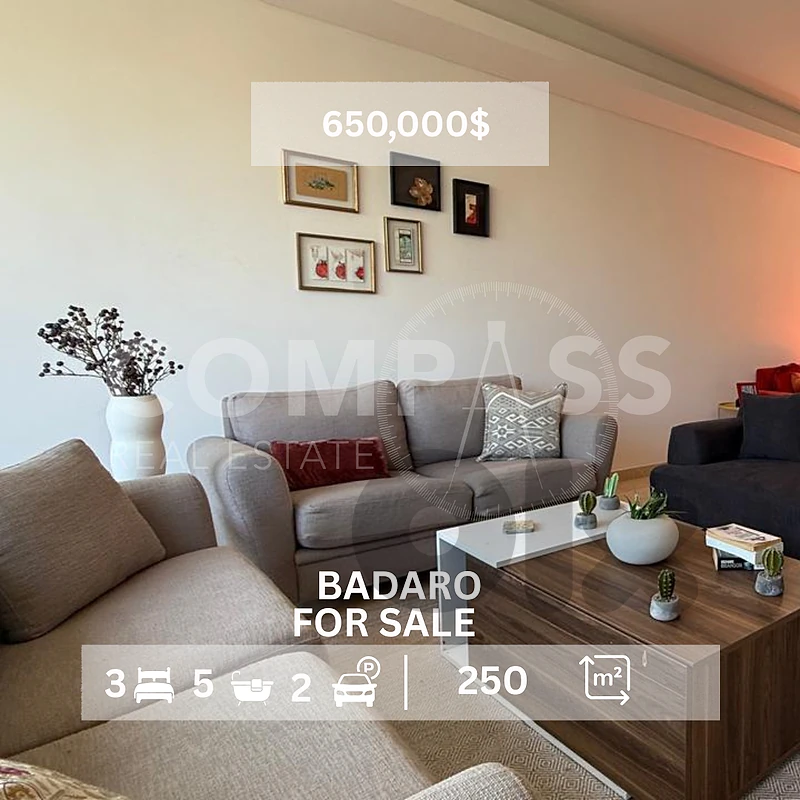 Badaro for Sale 250 Sqm