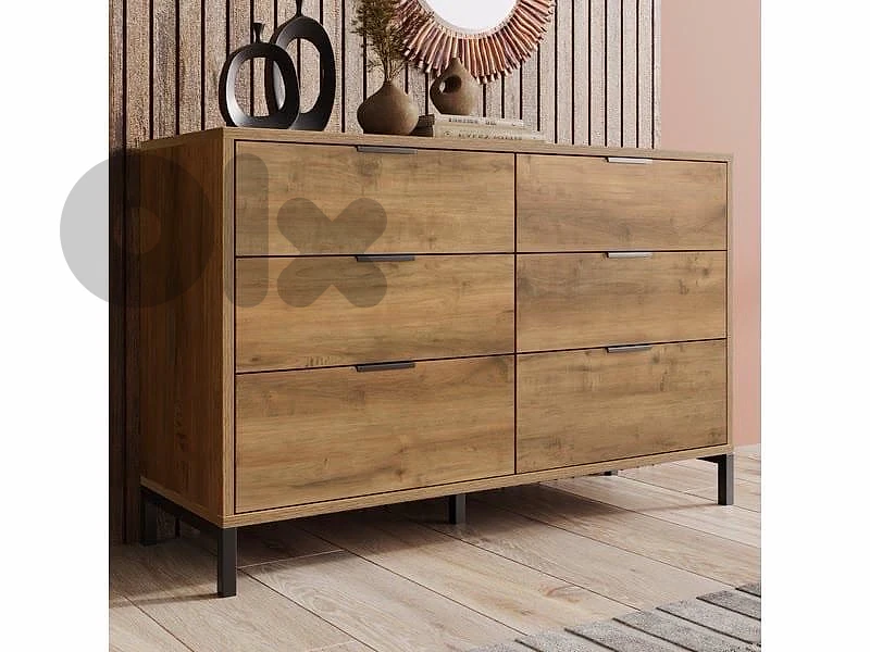 BTM 6-Drawer Sideboard Cabinet