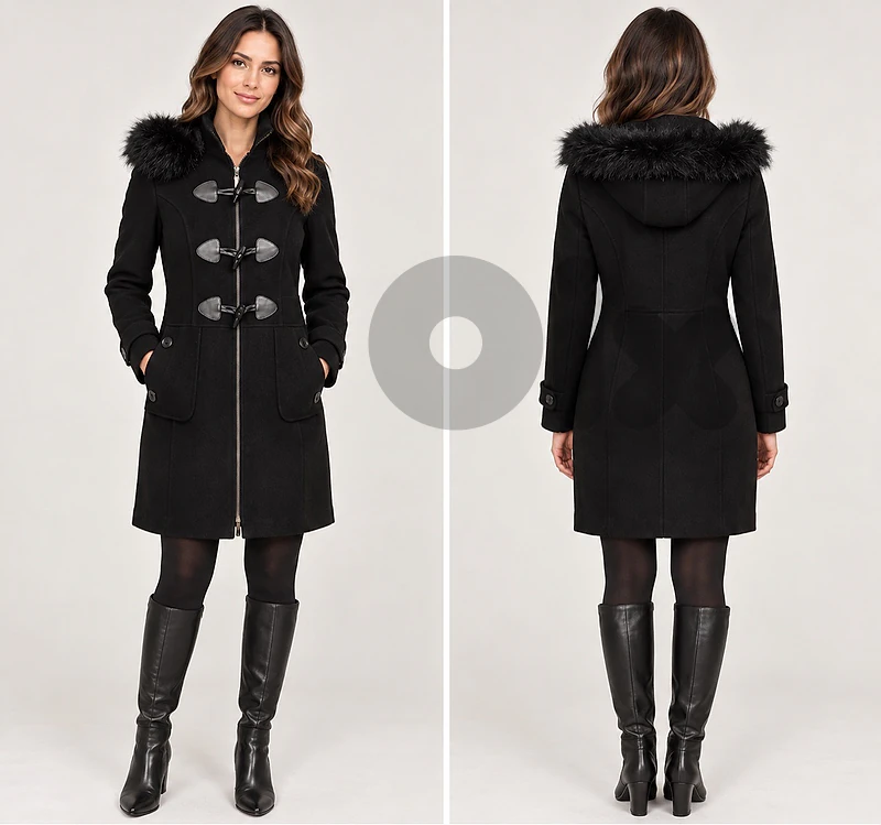 SETRE Women’s Black Winter Coat