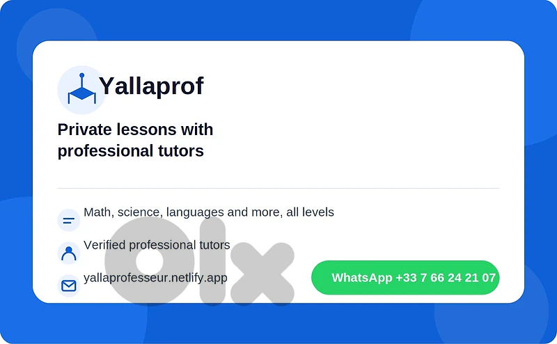 private tutoring- professional tutor for all subjects and levels