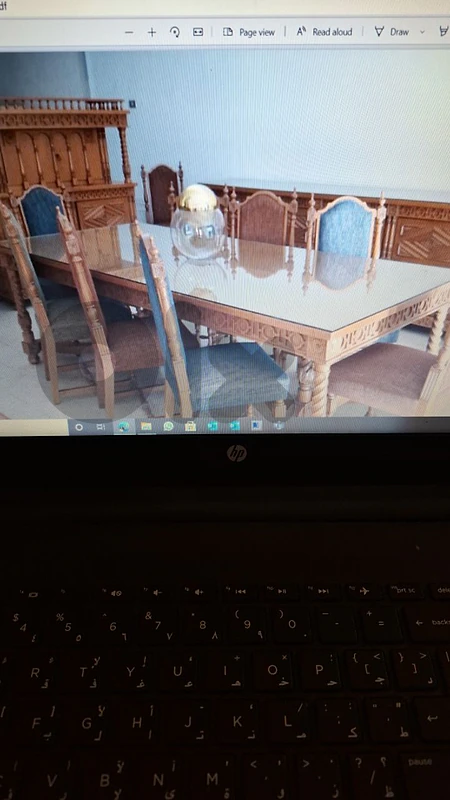 full dining room with huge bahu