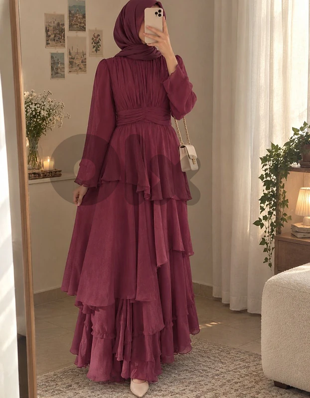 burgundy dress (not used)
