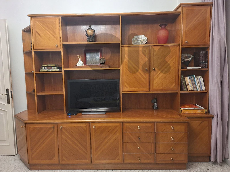 TV & Storage Unit with Bookshelves