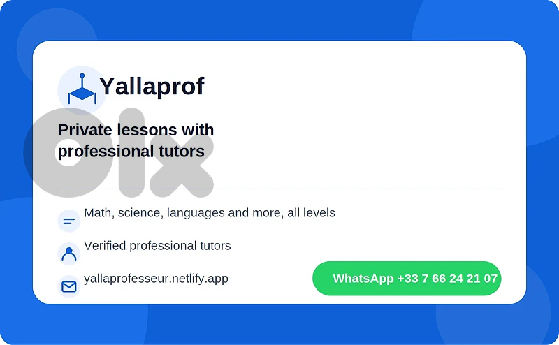 professional tutors for all subjects