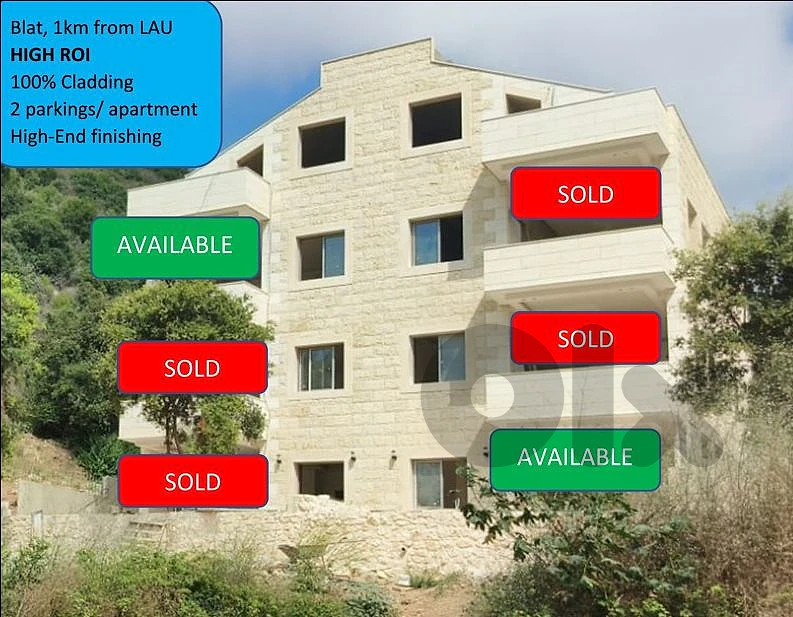 Brand new apartment for sale in Blat, very close to LAU