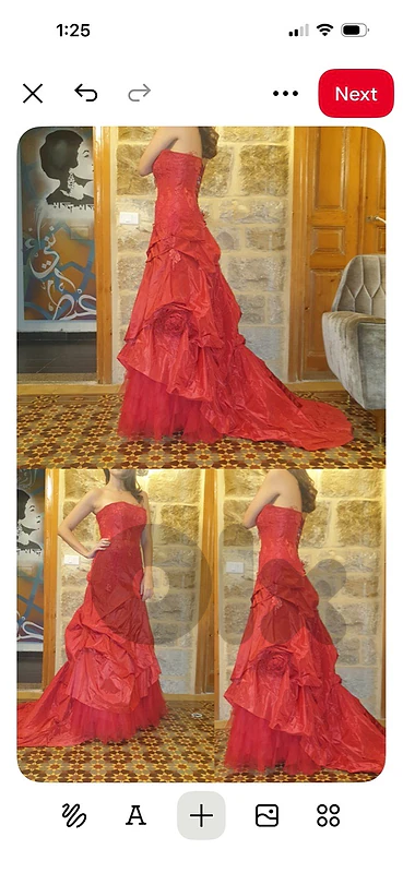 red dress