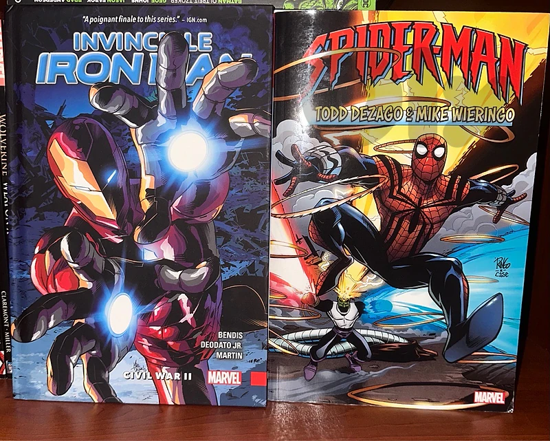 comic books marvel spiderman iron man
