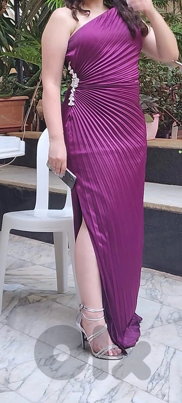 Purple engagment dress