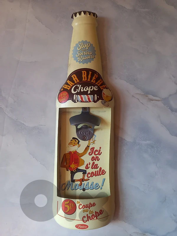decorative wall mountable tin beverage can opener 45 cm