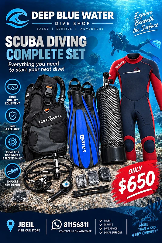 scuba dive full set 650$