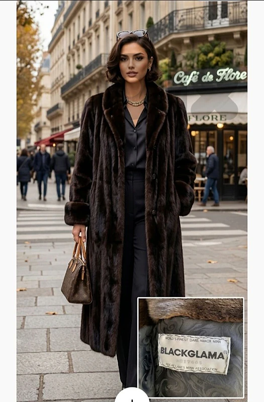 Natural mink coat
