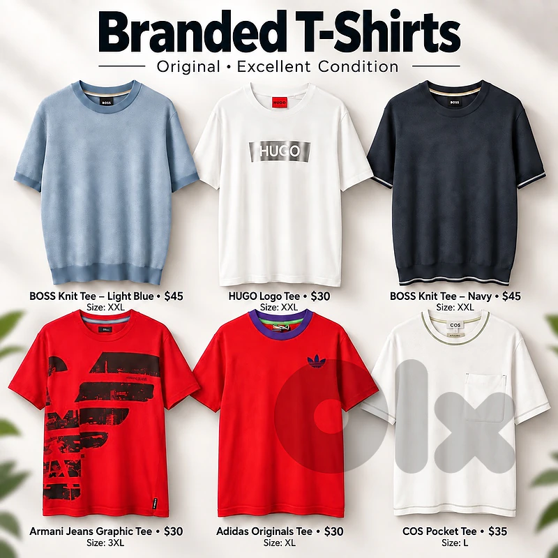 Original Branded T-Shirts – Excellent Condition