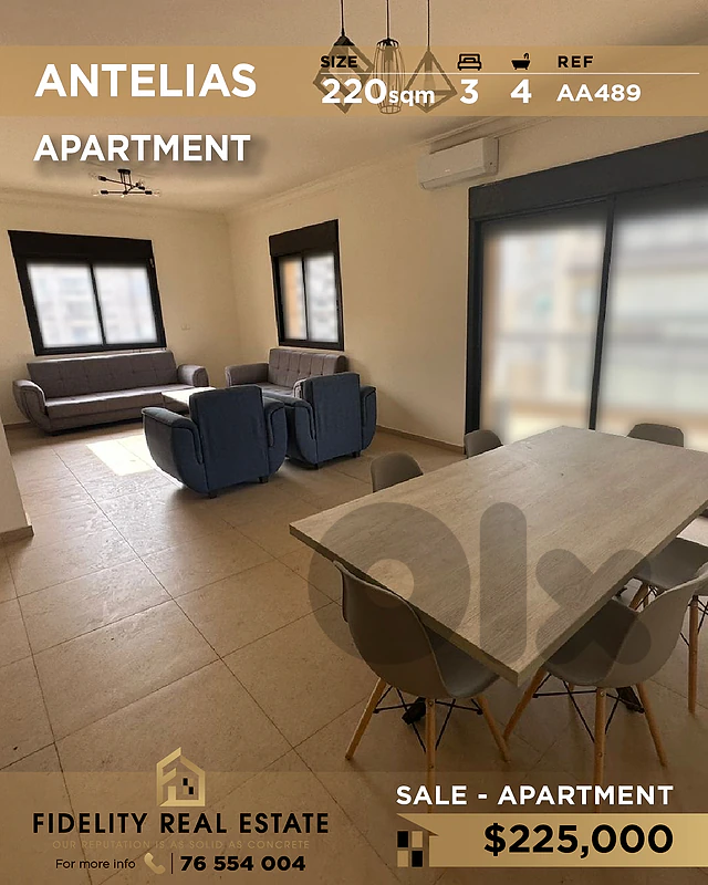 Apartment for sale in Antelias AA489 شقة للبيع في أنطلياس