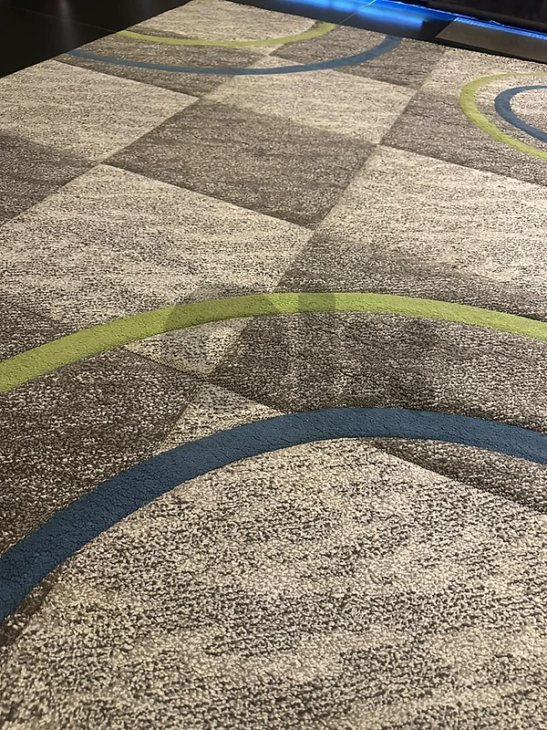 Dark and light grey rug