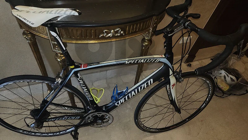 specialized tarmac with smart elite trainer