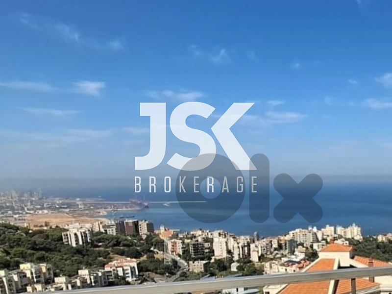 L22700 Furnished Duplex With Open View & Terrace For Rent in Bsalim