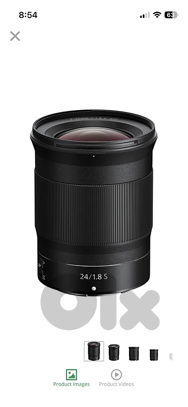 Nikon Z Mount 24mm and 50mm lens