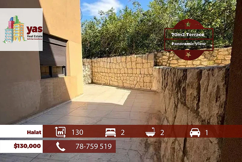 Halat 130m2 | 70m2 Terrace | New Building | Panoramic Sea View | ABA