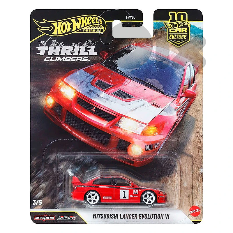 Hot Wheels Mitsubishi Lancer Evolution VI diecast car model 1;64