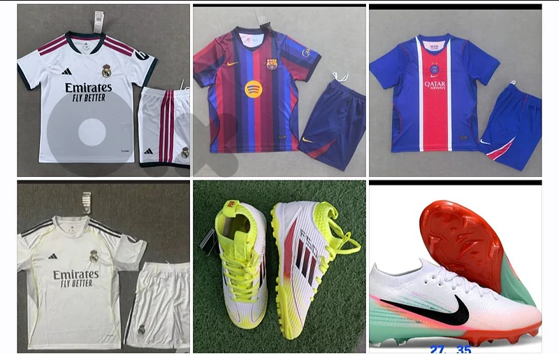 Jersey football and football shoes ثياب فوتبول طقم للفوتبول مونديال