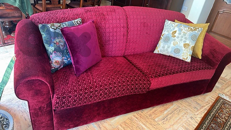 Large couch with matching chairs for sale