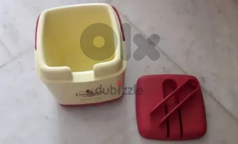 Ice box علبة مع غطا وملقط لا مكعبات الثلج