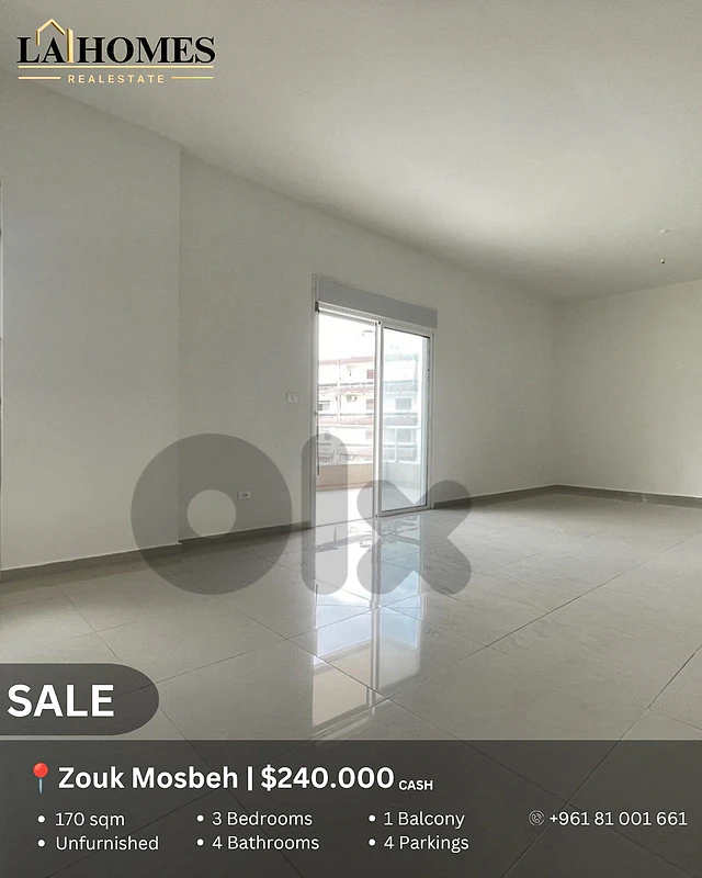 apartment for sale in zouk mosbeh شقة للبيع في ذوق مصبح