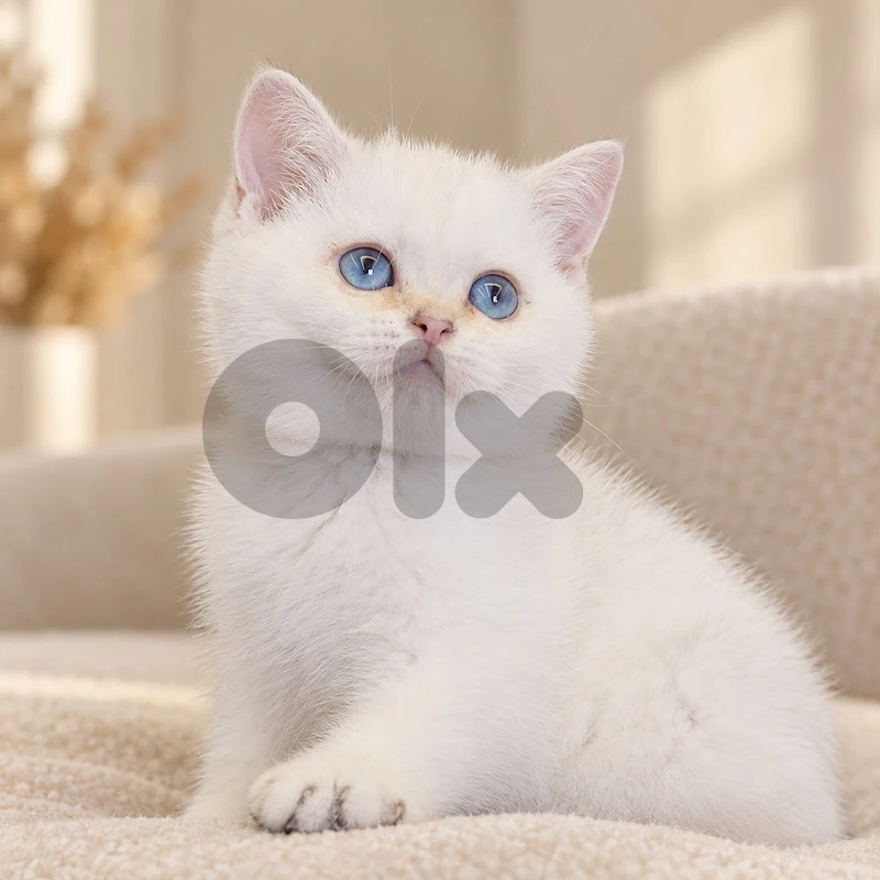 Silver Shaded British Chinchilla kitten / cat قطط