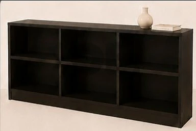 6 Shelf Bookcase -  Espresso Dark Brown