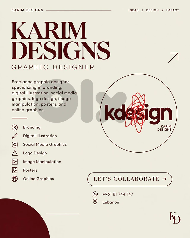 Freelance graphic designer