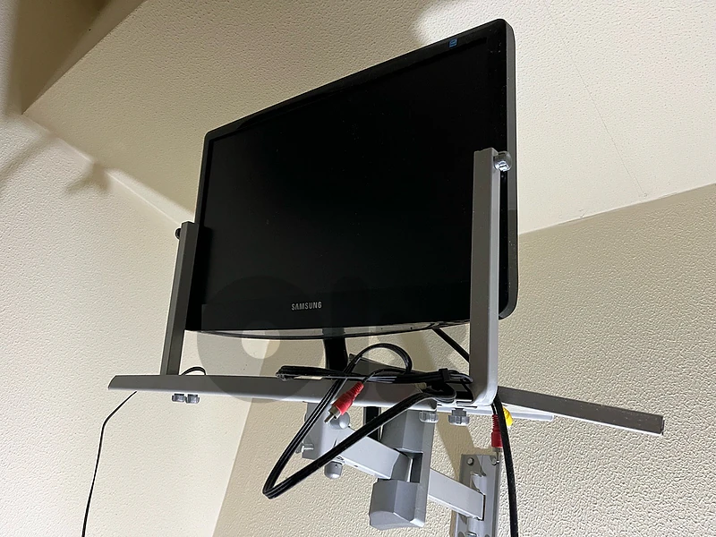 TV with the support TV with the support