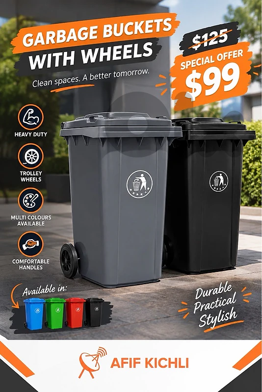 Trash Baskets 100 L suitable for Villas & Streets