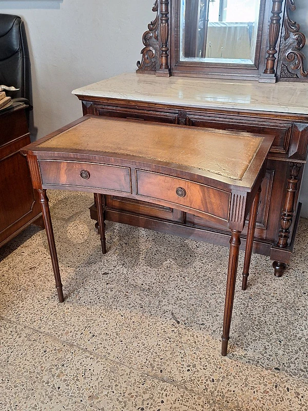 english leather on top desk