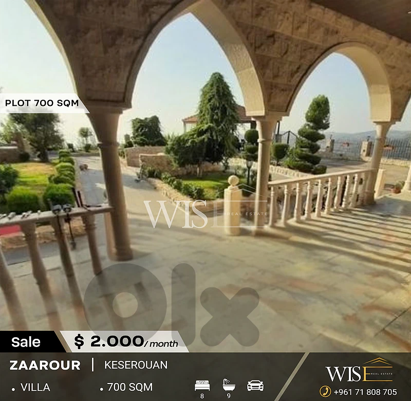 🏡 LUXURY VILLA for RENT in Zaarour!