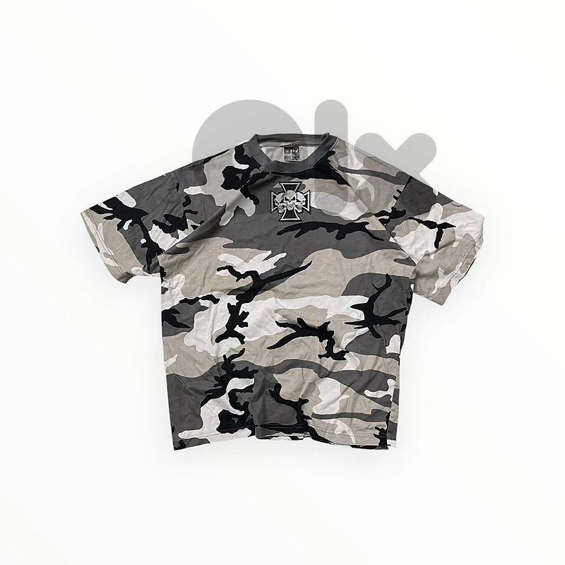 camo 1 of 1 tshirt, L.