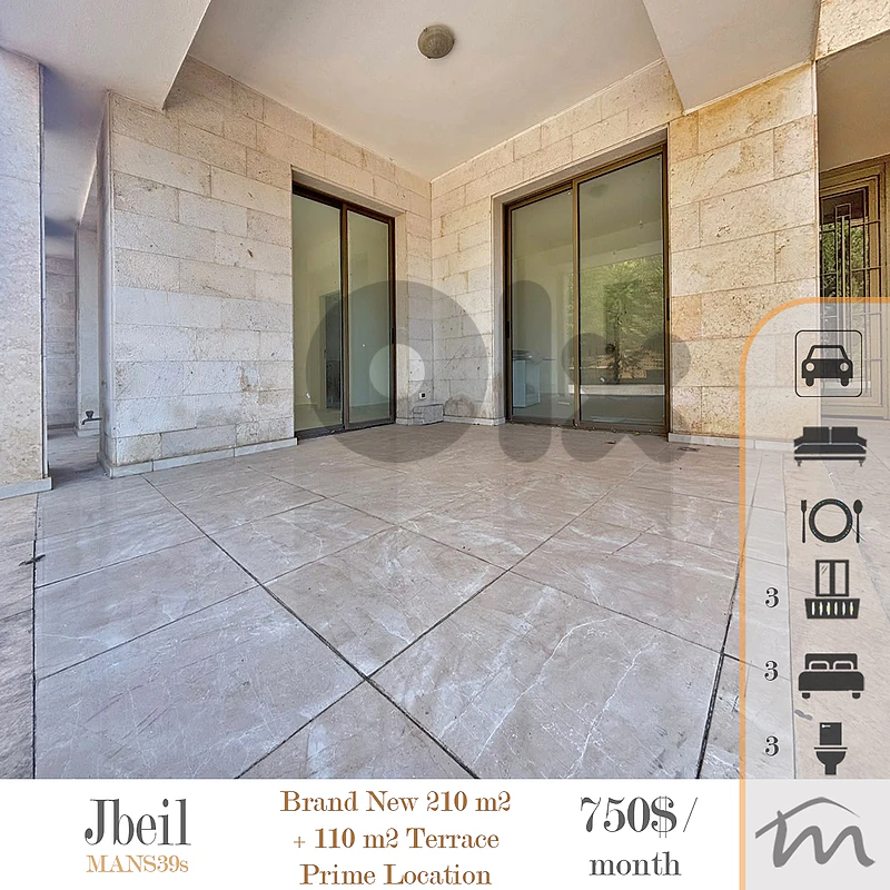 Jbeil | Brand New 210m² + 110m² Terrace | Prime Neighborhood | Catch